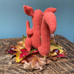 Red Squirrel Soft Toy Back view by cdbdi