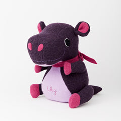 Hippo Soft Toy For Children on a White Background