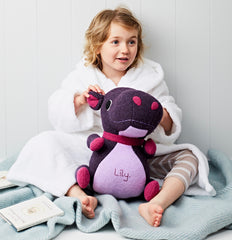 Hippo Soft Toy with a Little Girl