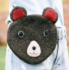 Girl's bear shaped handbag.