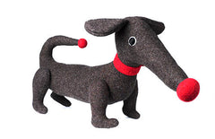 brown soft toy dachshund by cdbdi on white background