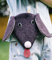 kids dog shaped wool handbag by cdbdi