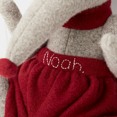 Shrew Large Cuddly Soft Toy Close Up Of Personalisation