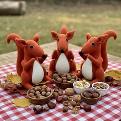 Red Squirrel Pure Wool Soft Toy