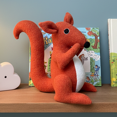 Red Squirrel Pure Wool Soft Toy