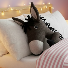Large Donkey Pure Wool Soft Toy Handmade and Personalised