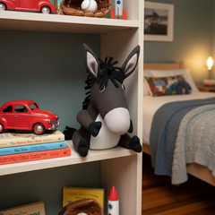 Large Donkey Pure Wool Soft Toy Handmade and Personalised