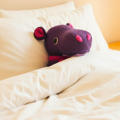 Hippo Soft Toy Handmade and Personalised For Children