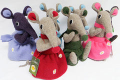 group of soft toy shrews by cdbdi