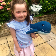 Whale with little girl