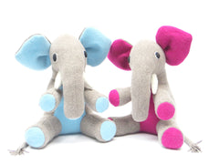 large handmade personalised boy and girl elephants by cdbdi
