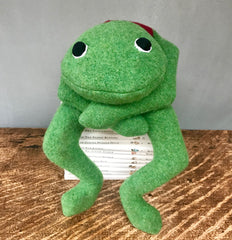 Green bean bag frog by cdbdi